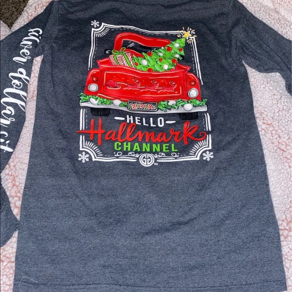 Christmas long sleeve & earrings